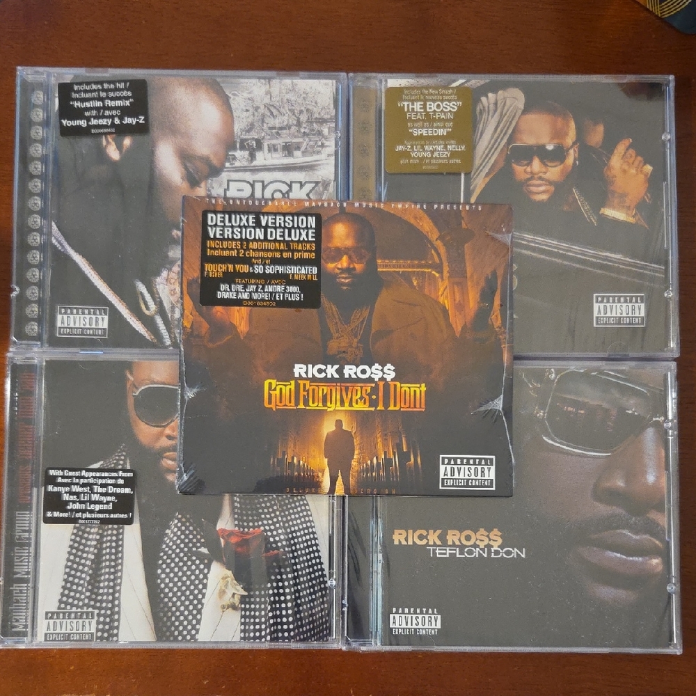 Rick Ro$$ CD Albums - 2006 to 2012 Discography (Set of 5)